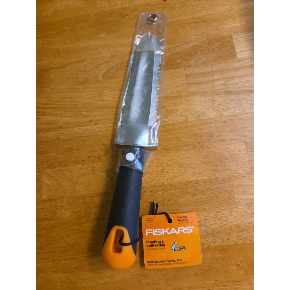 Fiskars Garden Knife Planting Multi Tool Weeding Digging Cultivating Shovel NEW
